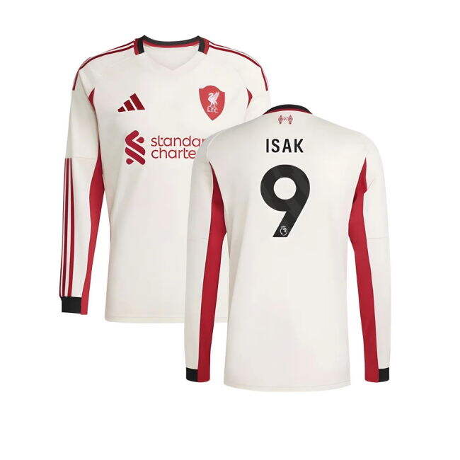 2025-2026 Liverpool Long Sleeve Away Shirt (Isak 9)