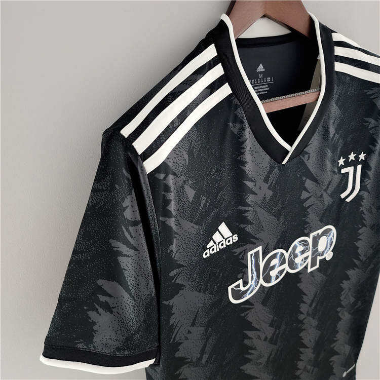 2223 Juventus Away Black Soccer Jersey Football Shirt - Official