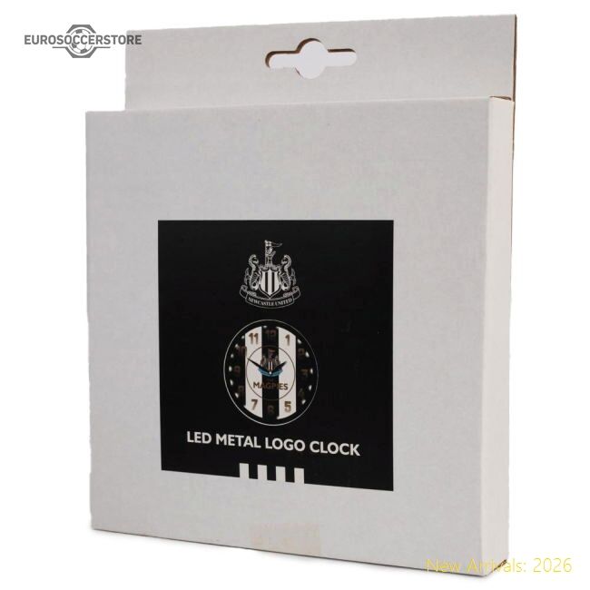 Superior Newcastle United Fc Led Stripe Wall Clock - Match Day Jersey