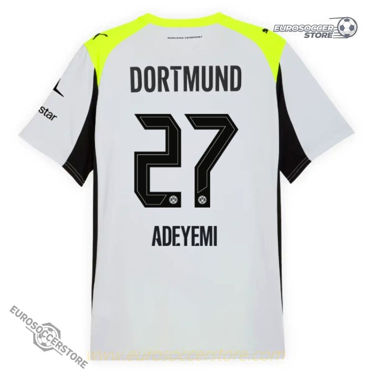 BVB Dortmund Away ADEYEMI 27 Football Jersey 2025-2026 Season
