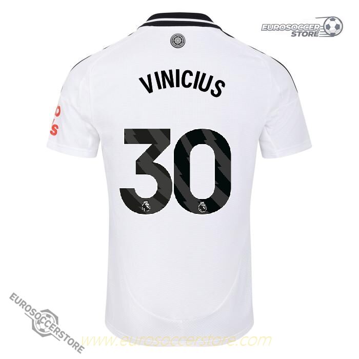 Fulham's 24-25 Home Jersey Featuring VINICIUS with Number 30