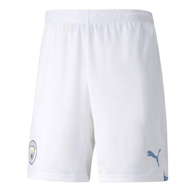 2021-2022 Man City Home Change Shorts (White) - authentic style