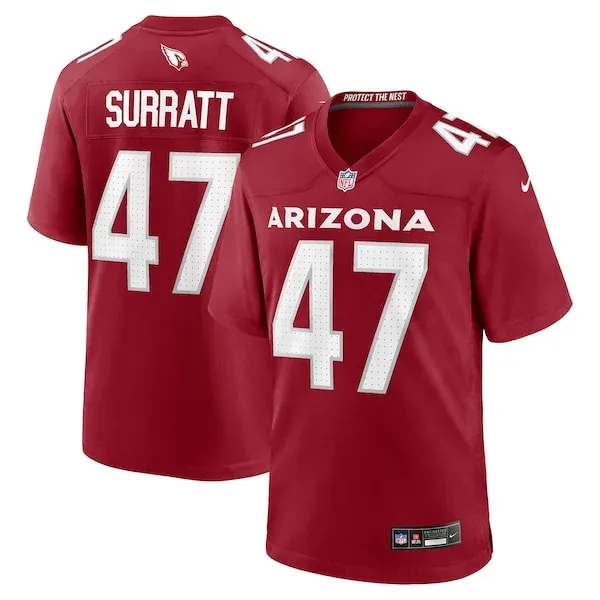 Performance None Game Jersey - Premium Cardinal NFL Fan Jersey | Ga...