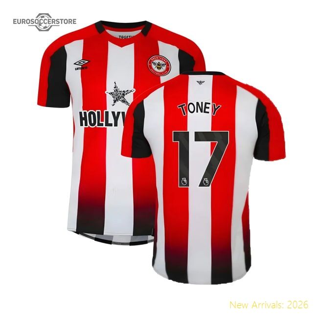 2023-2024 Brentford Home Shirt (toney 17) - Competitive Price