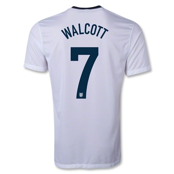 Elite Series 2013 England 7 WALCOTT Home White Jersey Shirt