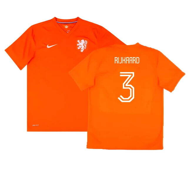 Rijkaard 3 Latest Holland Home Game Jersey 2014-2015