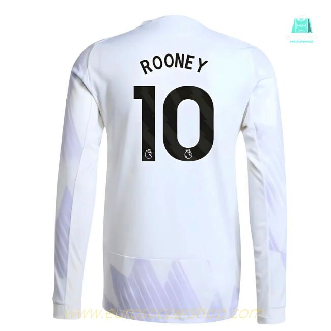 2025-2026 Man Utd Authentic Long Sleeve Away Shirt (Rooney 10)