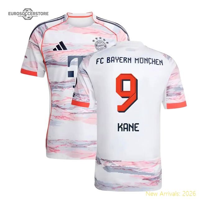 Superior 2025-2026 Bayern Munich Road Jersey (kane 9) - Collectors Item
