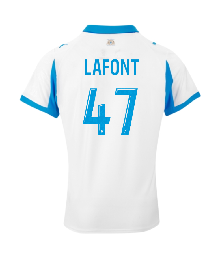 Marseille's 25-26 Home Jersey with LAFONT 47