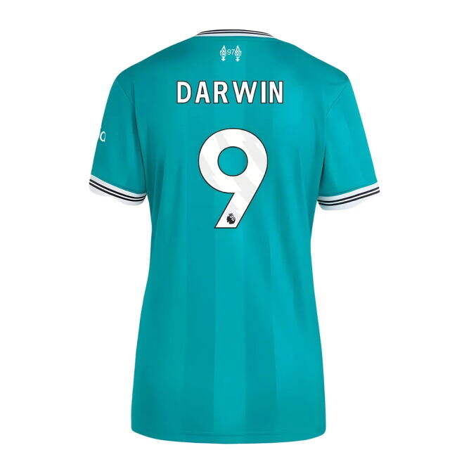 Liverpool 2025-20 Third Football Kit Darwin Name & Number L M Women S
