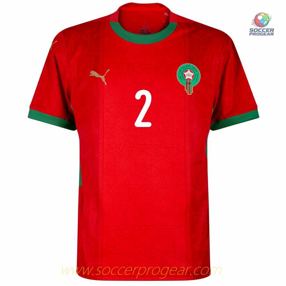 Morocco Home Team Soccer Shirt 2025 Collection 2026 Hakimi