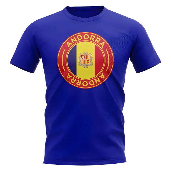 Andorra Football Badge T-Shirt (Royal)