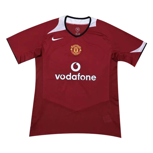 05-06 MANCHESTER UNITED RETRO HOME SOCCER JERSEY SHIRT - Official