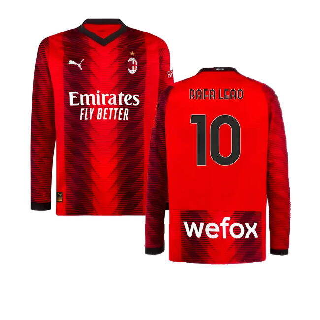 AC Milan Long Sleeve official style Home Shirt 2023-2024