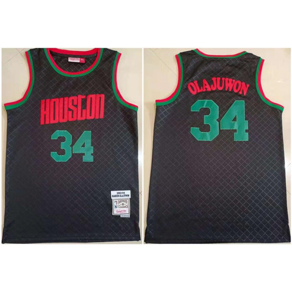 Premium 34 Houston Rockets Jersey Black - - Must-Have Jersey