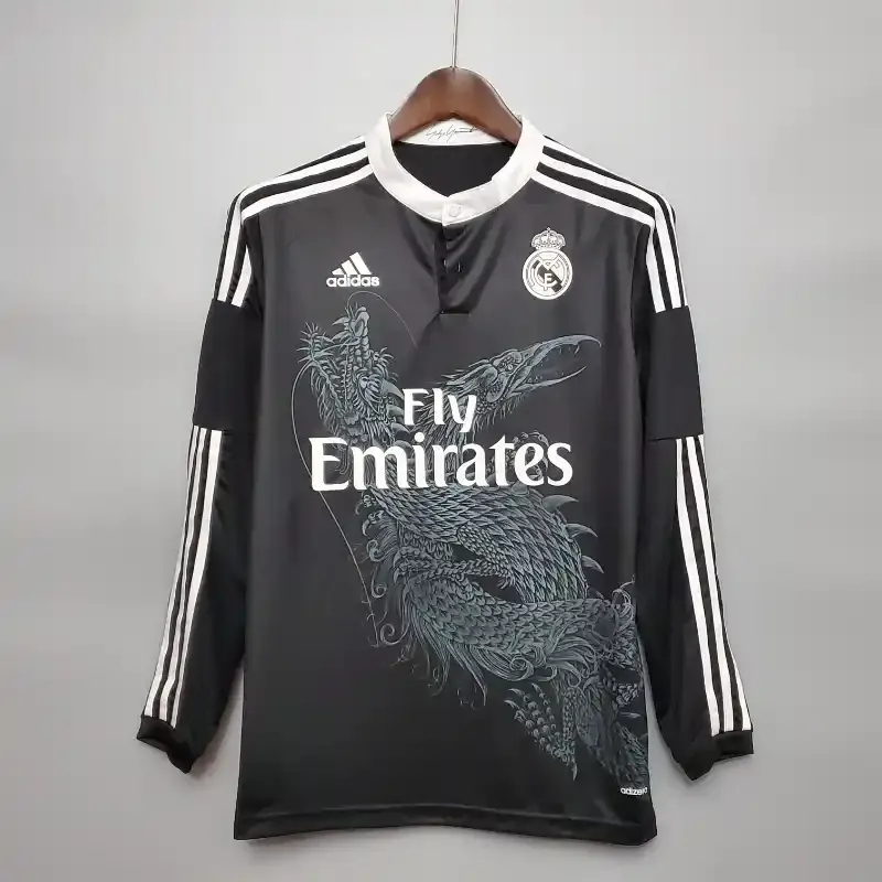 2014-2015 Long Sleeve Real Madrid Third retro kit