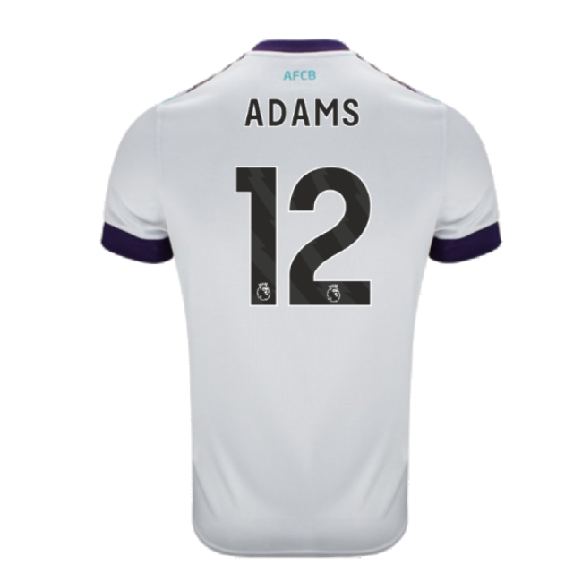 Fervent Bournemouth Bournemouth Away Shirt Adams #12 Premium Quali...