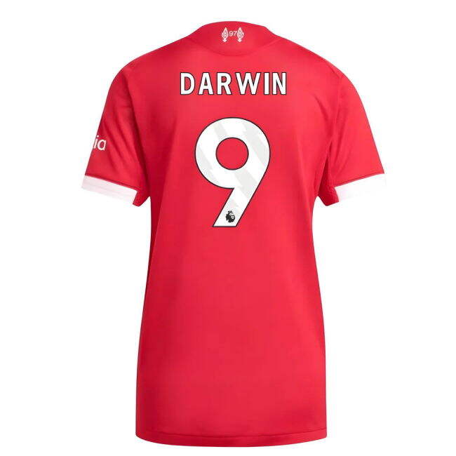 Womens Liverpool Soccer Club Sophisticated Home Team Kit (Darwin 9)