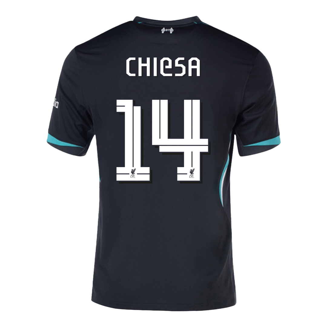 CHIESA #14 Liverpool Away  Soccer Jersey 2024/25 - UCL Authentic Kit