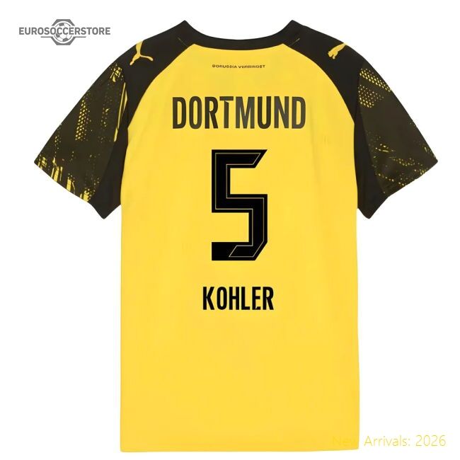 Luxury 2025-2026 Borussia Dortmund Home Shirt (kids) (kohler 5)