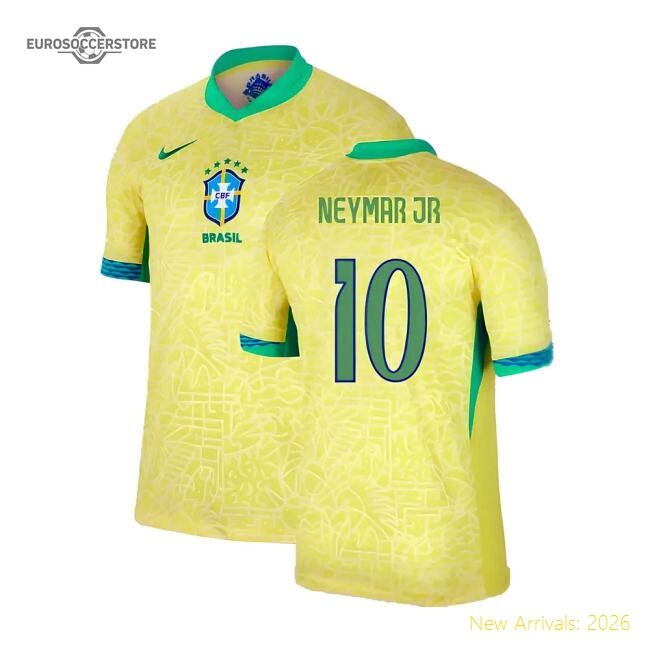 Neymar Brazil Jersey - Official 2024-2025 Edition Fit Vintage