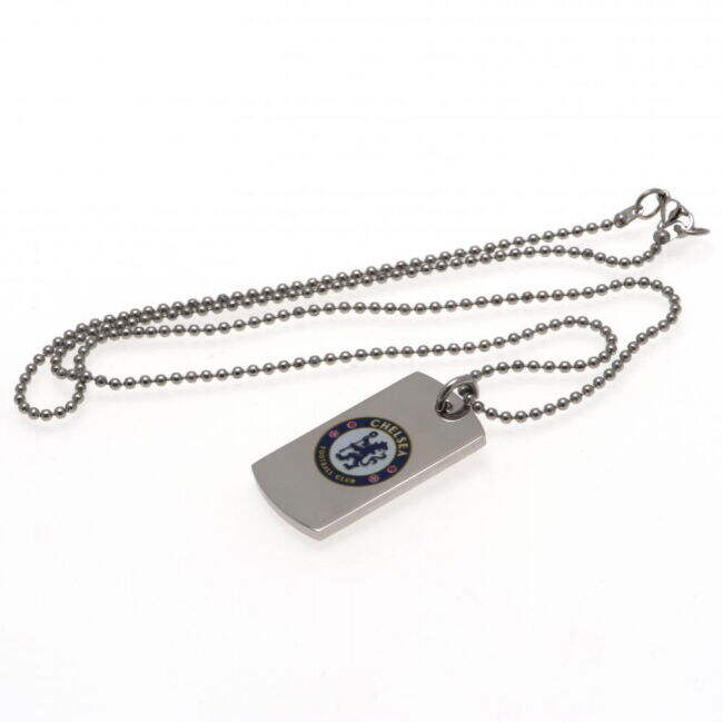 Chelsea FC Colour Crest Dog Tag & Chain (Limited Edition)