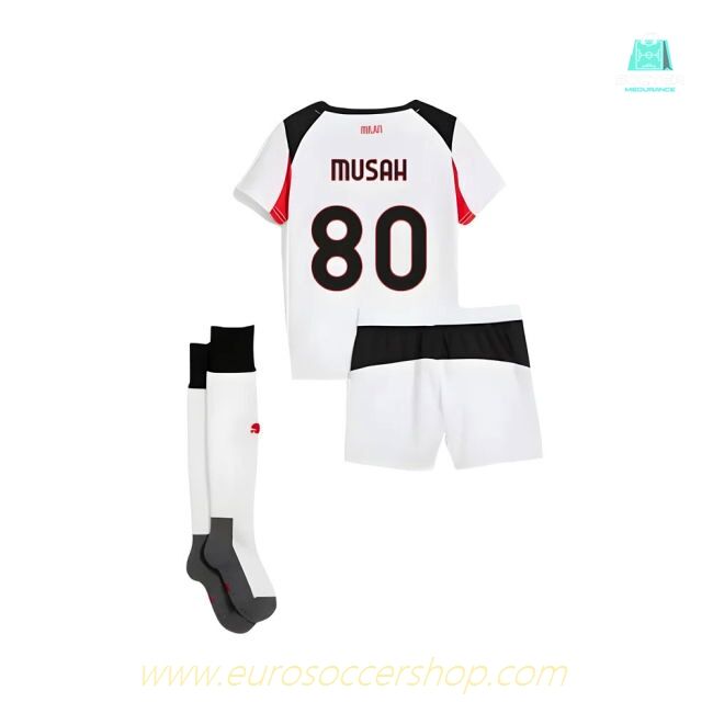 2025-2026 AC Milan Away Mini Kit (Musah 80)