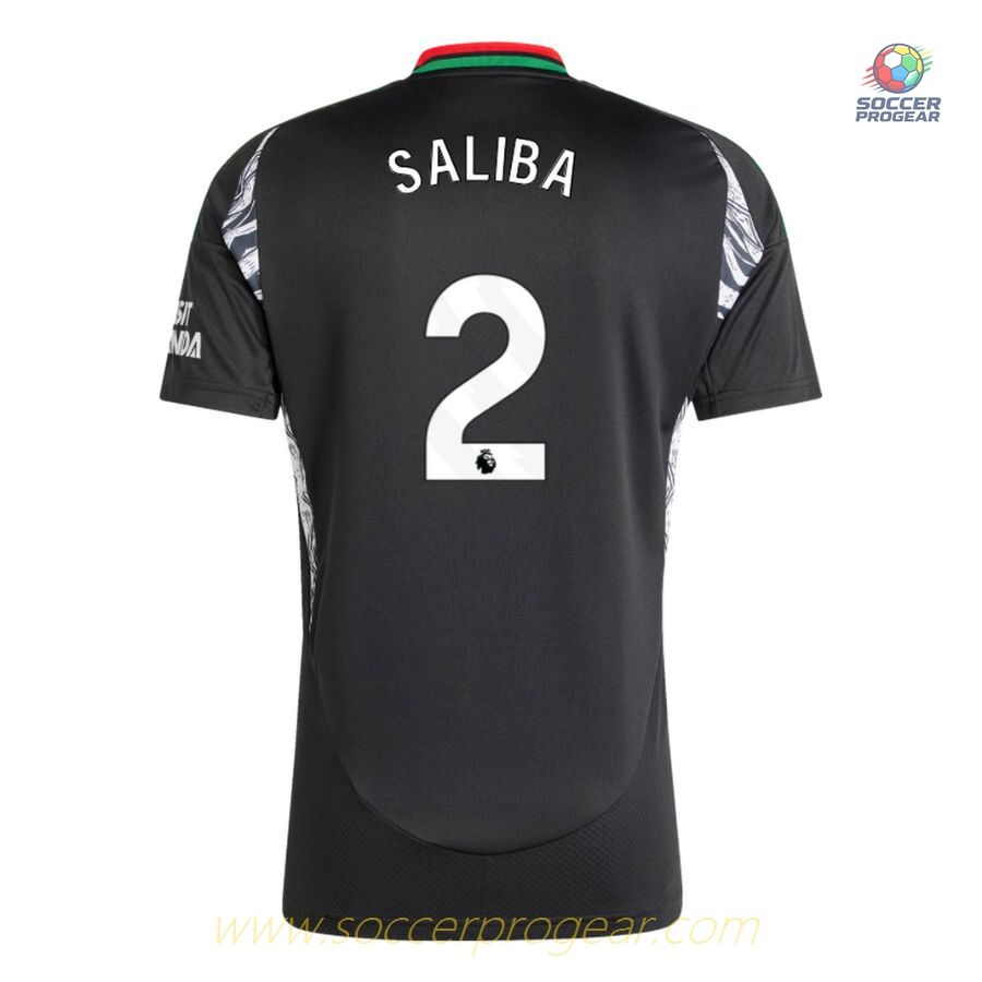 Arsenal Away Soccer Shirt 2024-25 Edition Saliba