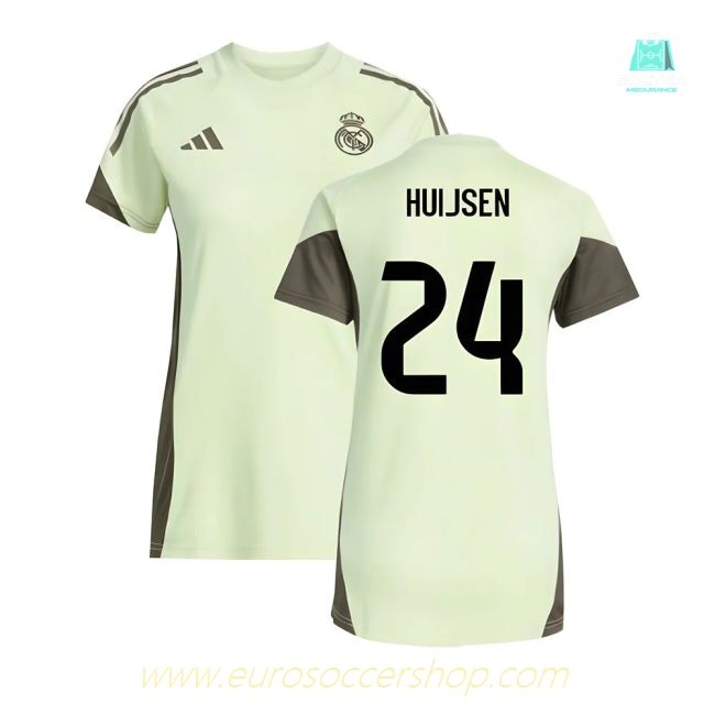 2025-2026 Real Madrid Training Jersey (Almost Lime) - Womens (Huijsen 24)