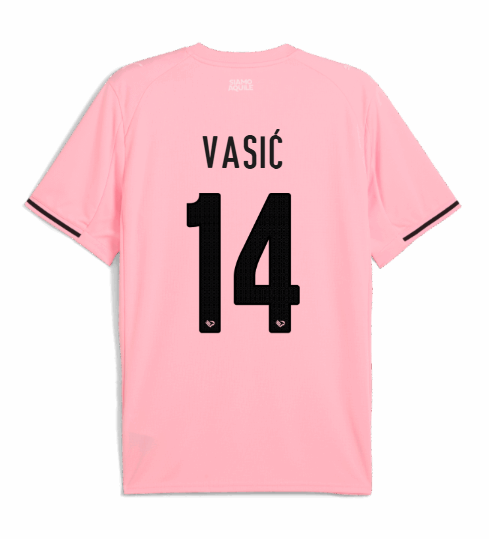 Palermo Home VASIĆ 14 Football Jersey for the 25-26 Season