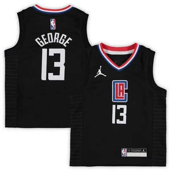 Elite Paul George LAC Basketball Jersey - Black - Licensed Product