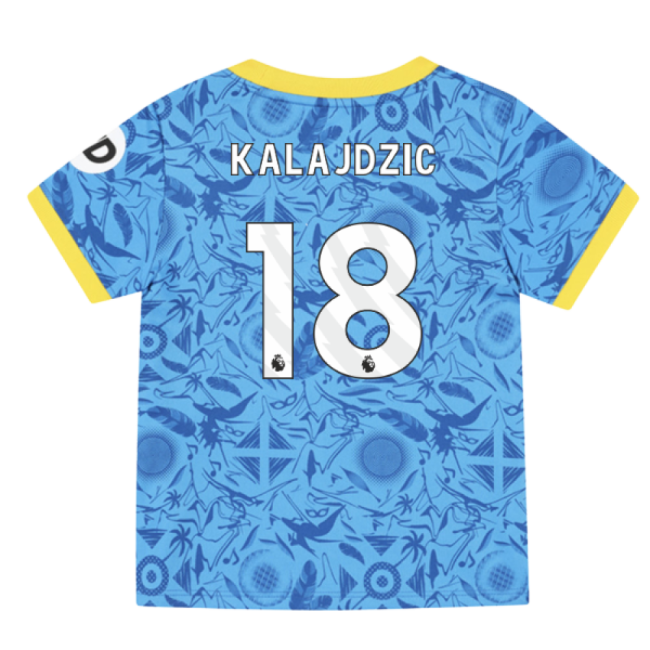 Elite 2025-2026 Wolves Third Infant Kit (Kalajdzic 18) Game Shirt