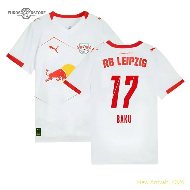 2025-2026 Red Bull Leipzig Home Shirt (kids) (baku 17) - Affordable
