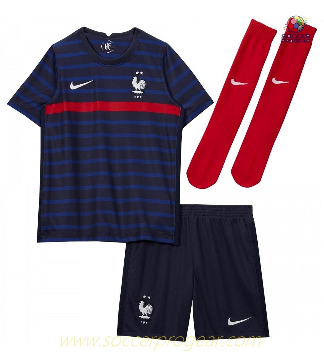 FRANCE Player Version HOME TEAM CHILDREN'S JERSEY 2020 2021
