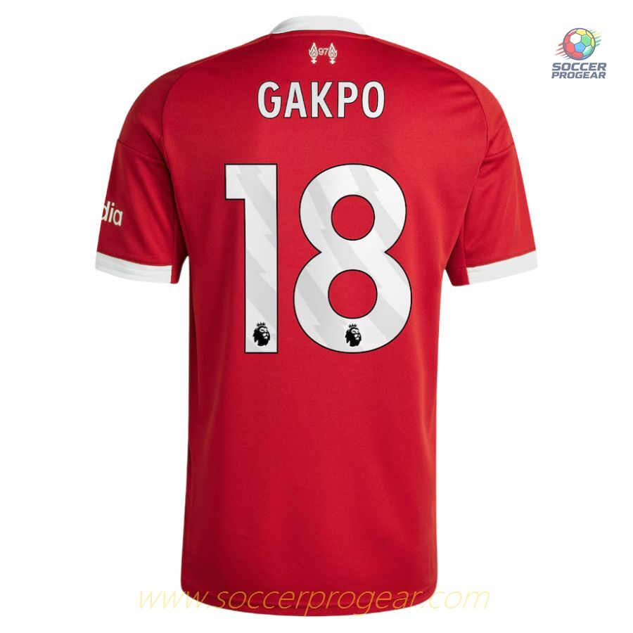 Liverpool Home Soccer Shirt 2025-26 Edition Gakpo