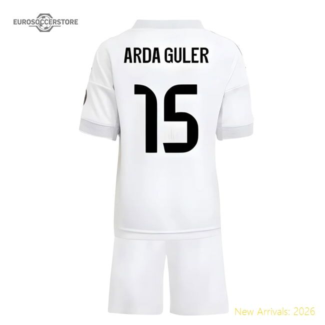 2025-2026 Real Madrid Home Mini Kit (arda Guler 15) - Unique Style