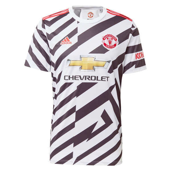 Manchester United 20-21 Third White Soccer Jersey Shirt - Official