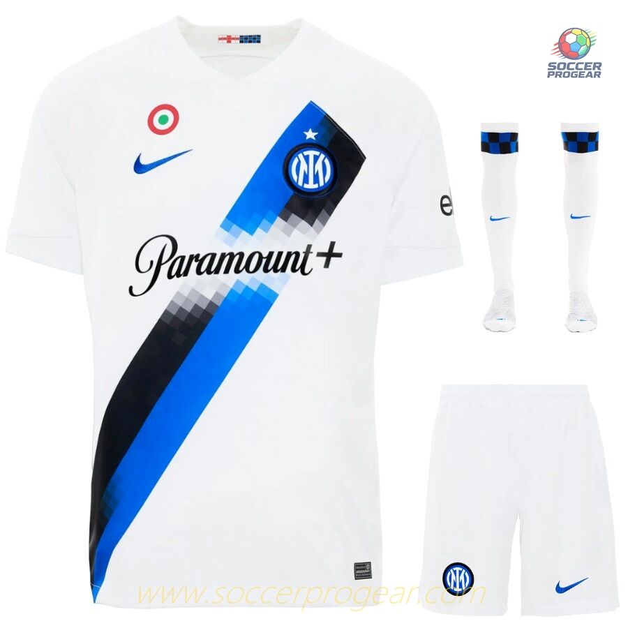 Inter Milan 2023 2024 Away Youth Jersey Set Soccer Jersey