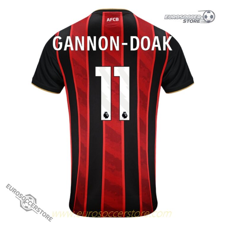 Bournemouth 25-26 Home GANNON-DOAK Number 11 Football Jersey