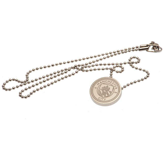 Chic Manchester City FC Stainless Steel Pendant & Chain for Support...