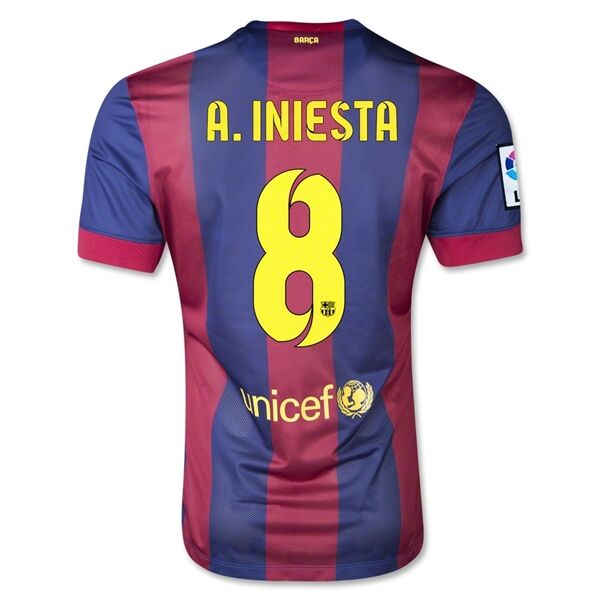 Barcelona 1415 A INIESTA 8 Home Shirt - Official Replica 11747