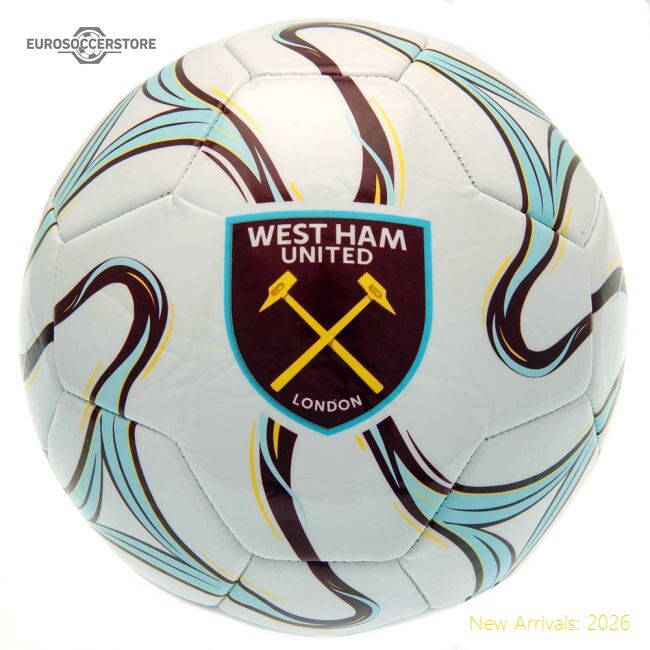 Premium West Ham United Fc Cosmos White Football - Premium Quality
