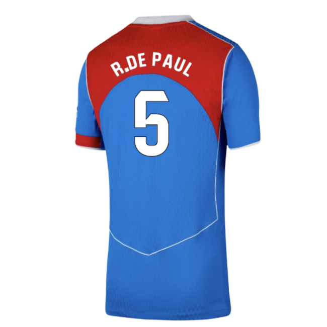 Modern 2025-2026 Atletico Madrid Authentic Third Shirt (R.De Paul 5...