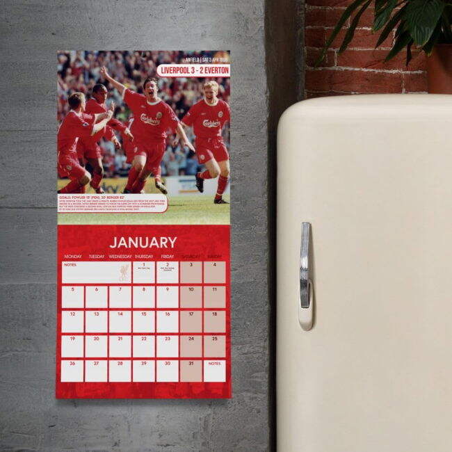 Liverpool FC Legends Square Calendar 2026 - premium