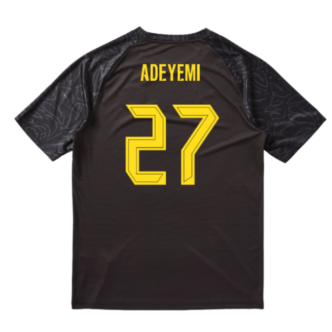 2025-2026 Borussia Dortmund Warm Up Jersey (Black) (Adeyemi 27)