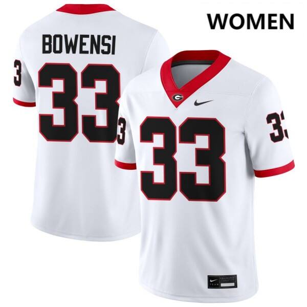 Women Top Program #33 Chauncey Bowens White Pro-level Jersey