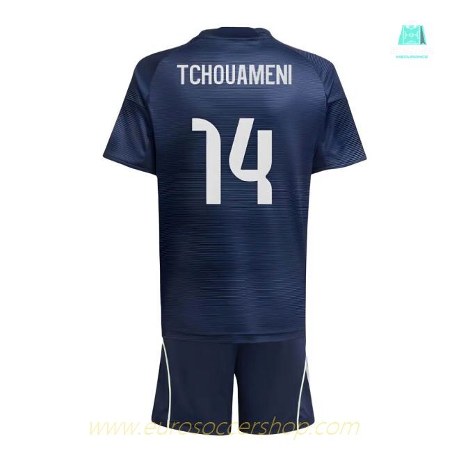 2025-2026 Real Madrid Away Youth Kit (Tchouameni 14)