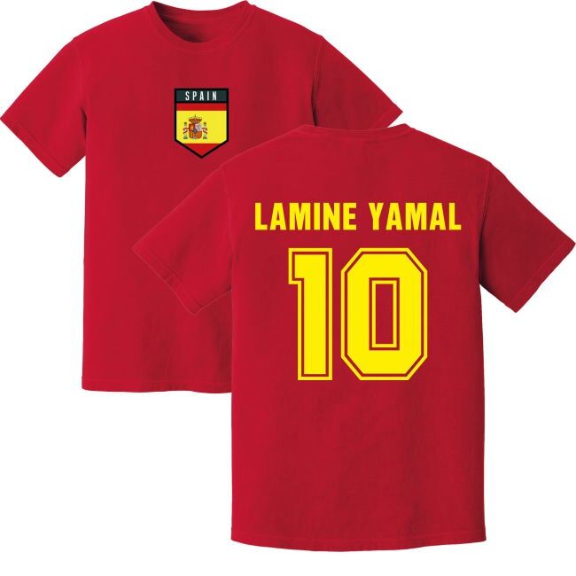 Lamine Yamal Spain Training Jersey (Red)