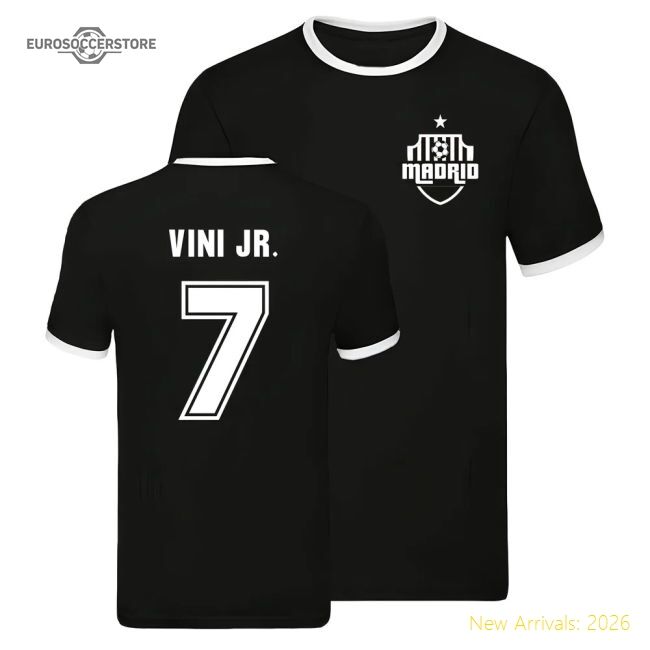 Real Madrid Ringer T-shirt (vini Jr 7) - Reasonable Price