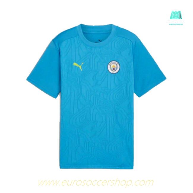 2024-2025 Man City Training Shirt (Magic Blue) - Kids (Savinho 26)